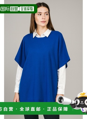 自营in2Cashmere Versatile Pullover Poncho - ritz blue 美国奥