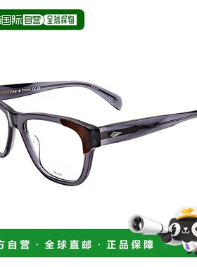 自营 rag & boneRag&Bone男式55mm灰色哈瓦那眼镜-灰色哈瓦那 美