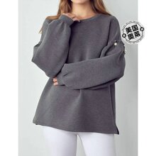 johKeda French Scuba Pearl Top In Charcoal charcoal 【美国奥