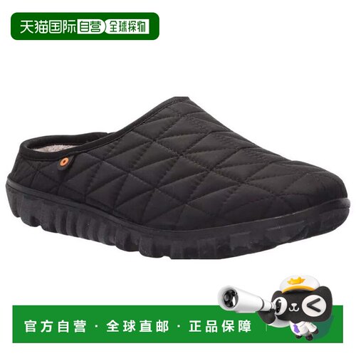 自营Bogs Snowday II女式美国8码黑色羊毛衬里休闲鞋ZPO2836-黑色