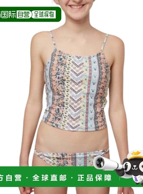 自营Girls O'Neill Coco Tankini 2-Piece Kids 's Blue Pink Str