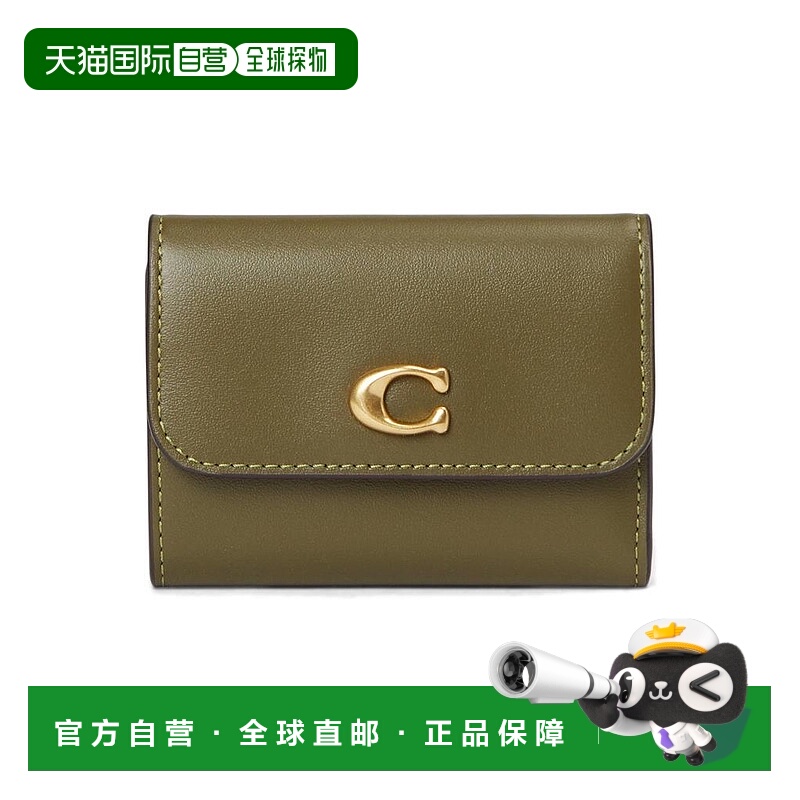 1h可退 【美国直邮】coach 女士 卡包蔻驰真皮钱包