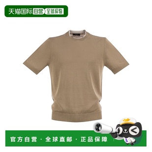 Shirt Yarn And Cotton Linen brown 自營(yíng)pesericoT 美國(guó)奧