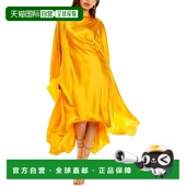 黄色 自营 美国奥莱直发连衣裙 Kesia 真丝混纺礼服 Cult Gaia