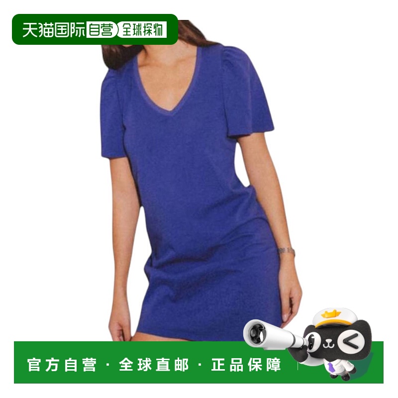 自营nation ltdMallory Flutter Sleeve Dress In Cobalt Blue -