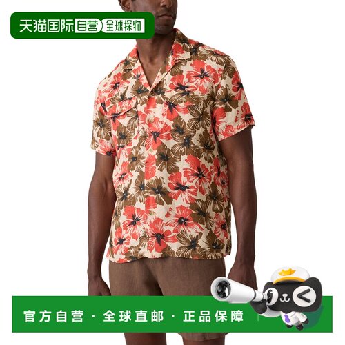 自营Faherty Reserve Basque Camp Shirt - red 美国奥莱直发