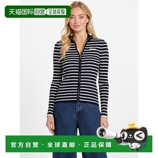 自营guessZinnia Striped Zip Sweater - nocturnal navy 美国奥