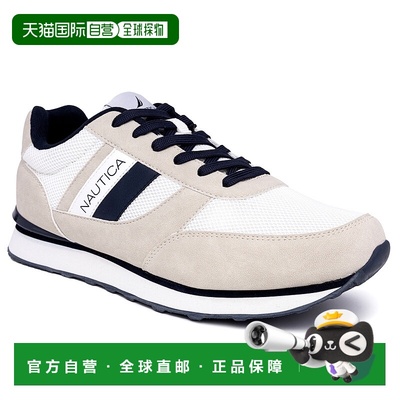 自营 Nautica 徽标系带运动鞋 - 锡灰色 美国奥莱直发板鞋