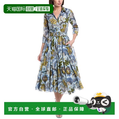 自营Samantha Sung Aster Midi Dress - light blue 美国奥莱直发