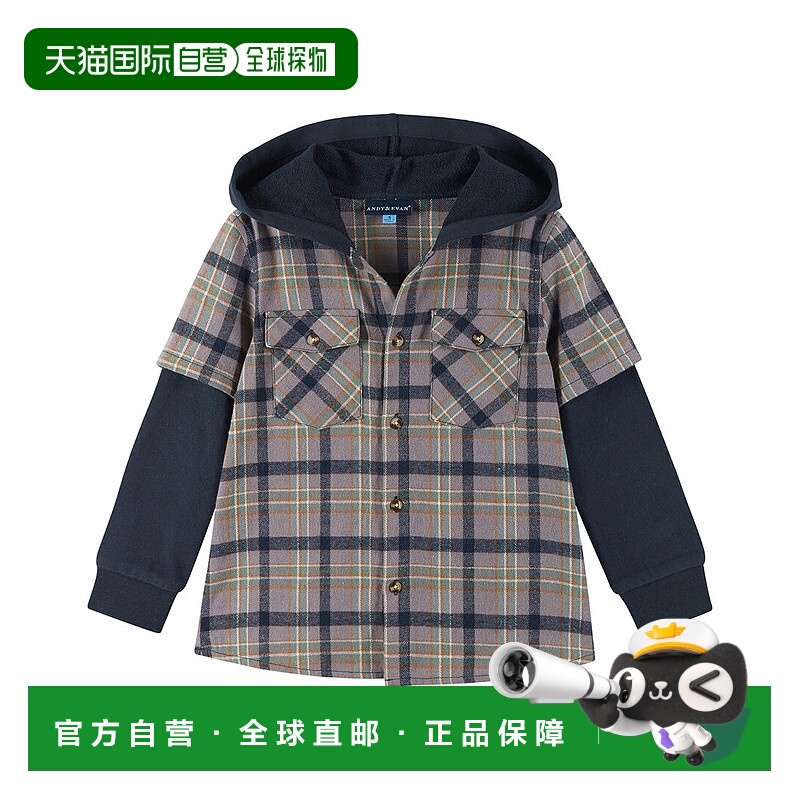 自营Andy & Evan Twofer Hoodie - brown 美国奥莱直发