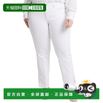 自营NYDJ Plus Barbara Optic White Bootcut Jean - white 美国