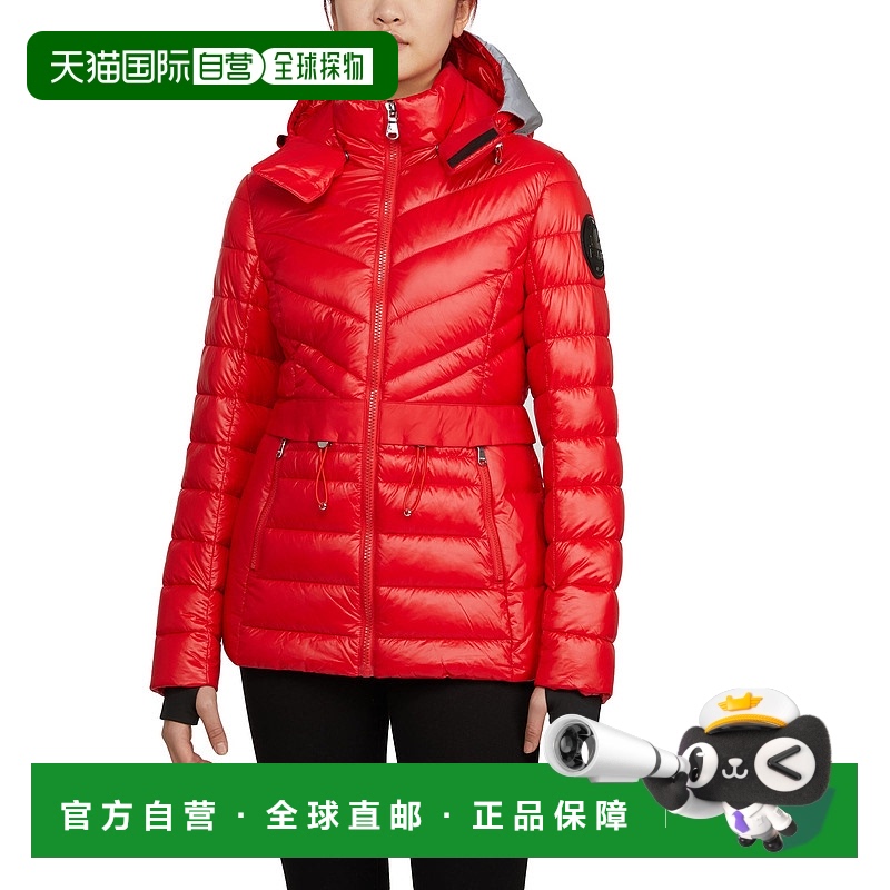 自营 Pajar 女士 Bailey 可折叠轻质新雪丽羽绒服，带可拆卸风帽