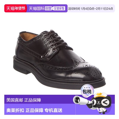 自营Antonio Maurizi Leather Oxford - black 美国奥莱直发皮鞋