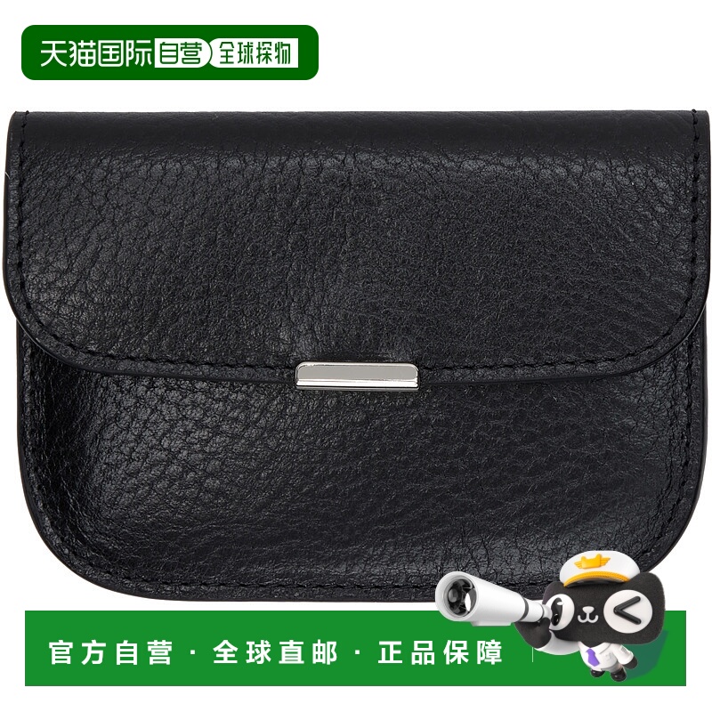 1h可退 香港直邮潮奢 Lemaire 男士 黑色 Soft Tab 卡包 SL0067LL