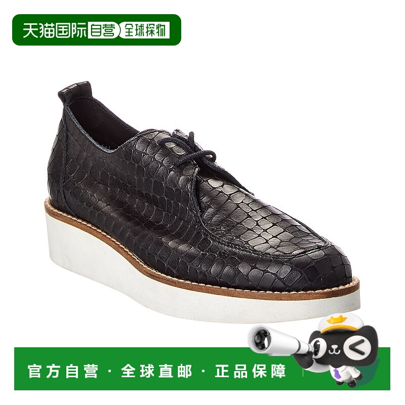自营Arche Dalika Croc-Embossed Leather Sneaker - black 美国
