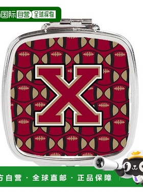 自营 Carolines Treasures CJ1078-XSCM 字母 X 足球石榴石正品