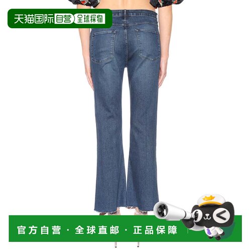自营3x13 X 1 女式 W25 Midway Extreme 七分流苏牛仔裤 - 蓝色