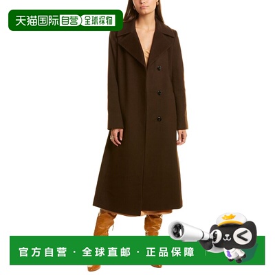 自营sofiacashmere Notch Lapel Wool & Cashmere-Blend Jacket -