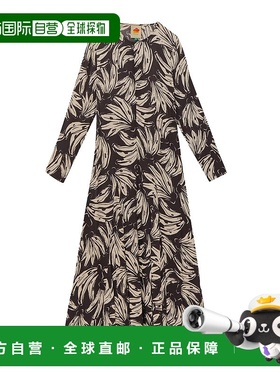 自营 Farm Rio 女士中长连衣裙，Bossa Banana Black - bossa ban