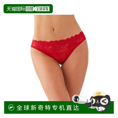 自营 wacoalEmbrace Lace Bikini Panty In Equestrian Red - equ