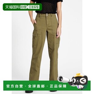 自营 guessHailey 高腰工装牛仔裤 - 灰鼠尾草色 美国奥莱直发