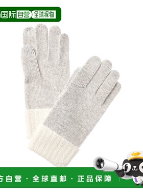 自营Phenix Colorblock Touch Tech Cashmere Gloves - grey 美