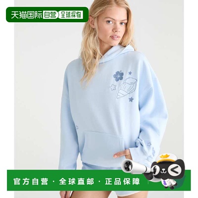 自营Aeropostale Roxy Hibiscus Oversized Pullover Hoodie - li