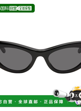 1h可退 香港直邮潮奢 LOEWE 罗意威 女士 黑色 Slim 太阳镜 LW401