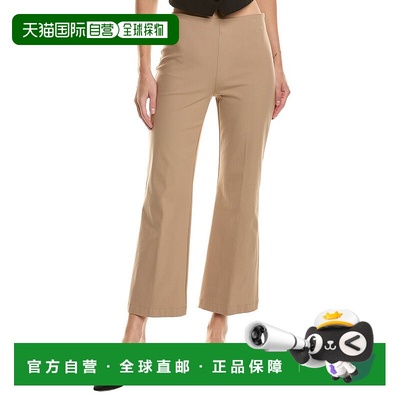 自营theory理论踢腿裤-棕色 美国奥莱直发裤子女装休闲裤直筒裤