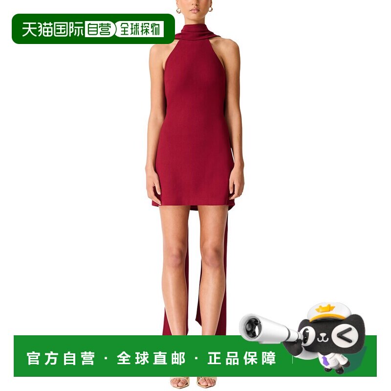 自营ELLIATT Mira Halter Mini Dress - red 美国奥莱直发连衣裙