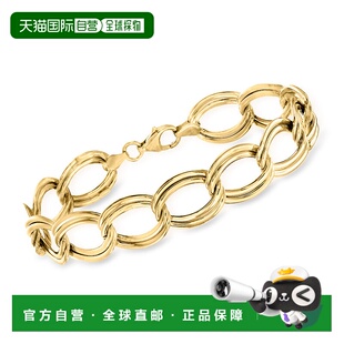 自营Ross-Simons 意大利 14 克拉黄金链式手链 - 8 英寸 美国奥莱