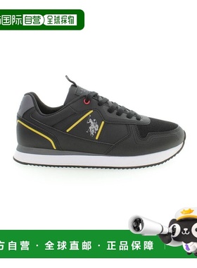 自营u.s. polo assn.美国POLO ASSN.涤纶男式运动鞋-黑色 美国奥