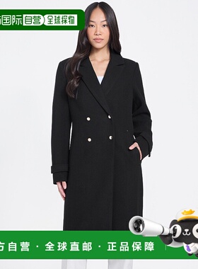 自营guessArdo Trench Coat - black 美国奥莱直发