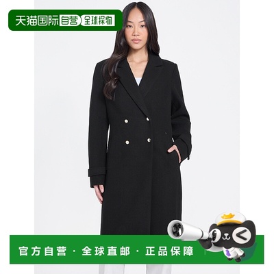 自营guessArdo Trench Coat - black 美国奥莱直发