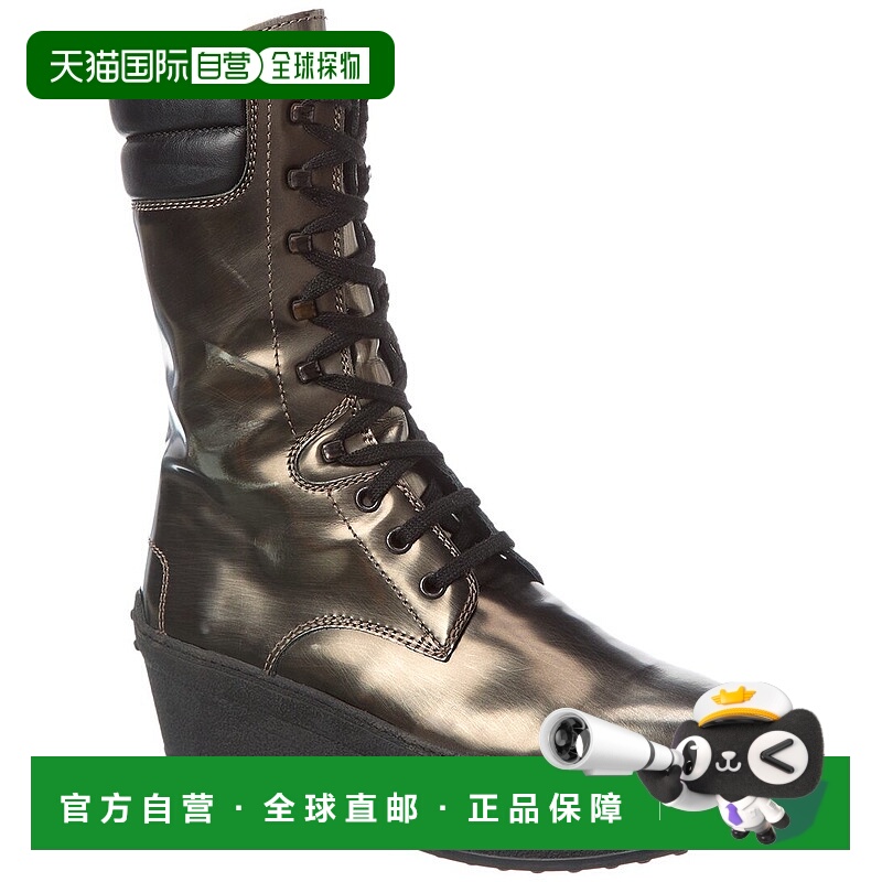 自营tod'sTOD’s Leather & Suede Boot - silver 美国奥莱直发