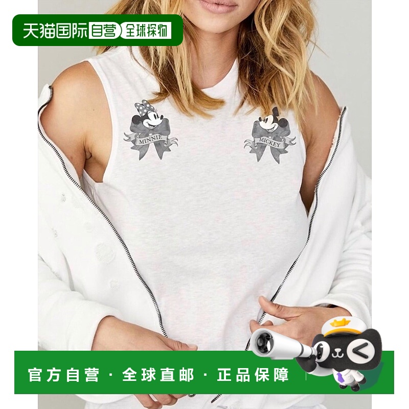 自营 david lerner女式米奇和米妮灰色背心 - 灰色 美国奥莱直发