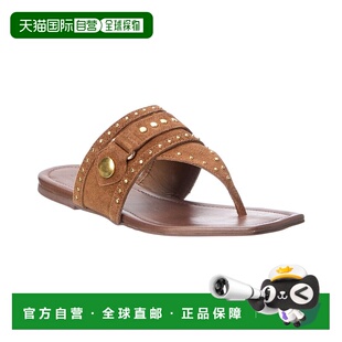 brown 自营Schutz 美国奥莱直发 Flat Thong Aria Suede