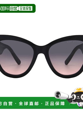 自营Marc Jacobs Grey Fuchsia Cat Eye Ladies Sunglasses MARC