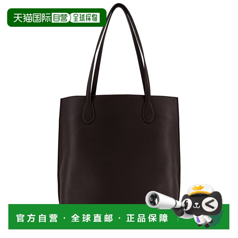自营Vince Athene皮革手提包-棕色 美国奥莱直发