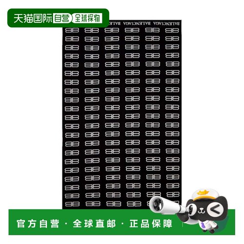 自营balenciagaBb Monogram徽标毯子围巾-黑色 美国奥莱直发