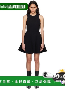1h可退 香港直邮潮奢 Ami Paris 女士 黑色 Flared 连衣裙 FDR117