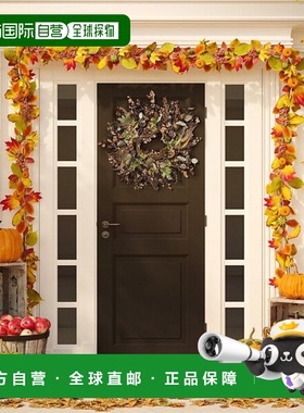 自营safavieh人造 26 英寸浆果和橡子花环 - 棕色/绿色 美国奥莱