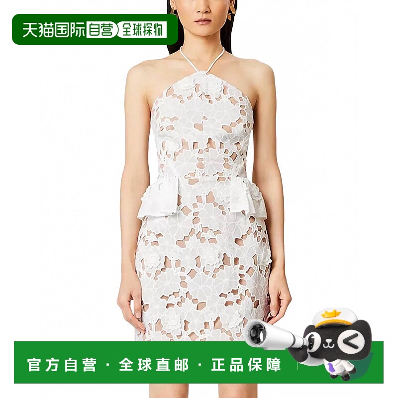 自营elliatt白色海员蕾丝吊带迷你连衣裙 美国奥莱直发