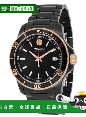 自营Movado Men's Series 800 Black Dial Watch - black 美国奥