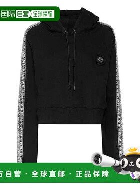 自营philipp plein水晶黑色连帽衫 美国奥莱直发