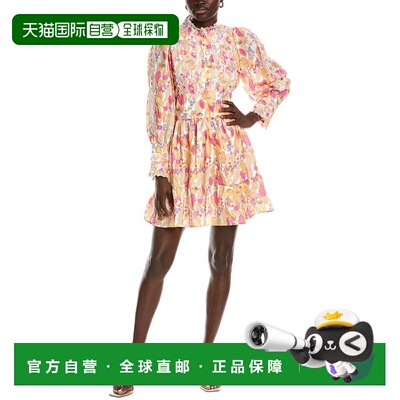 自营Beulah Eyelet Mini Dress - Yellow 连衣裙美国直发奥莱