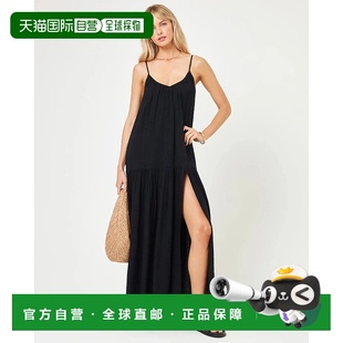 Maxi Space Black Women Dress Cover Malibu spaceL 自营l