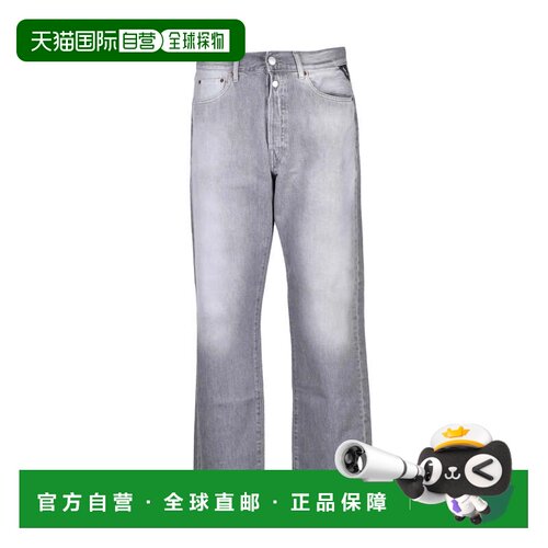 自营replayGrey Men Cotton Jeans - grey 美国奥莱直发牛仔裤