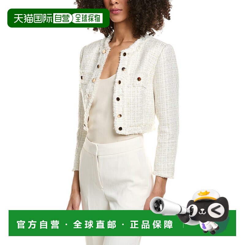 自营tyler boe Jackie Boucle Jacket - white 美国奥莱直发外套