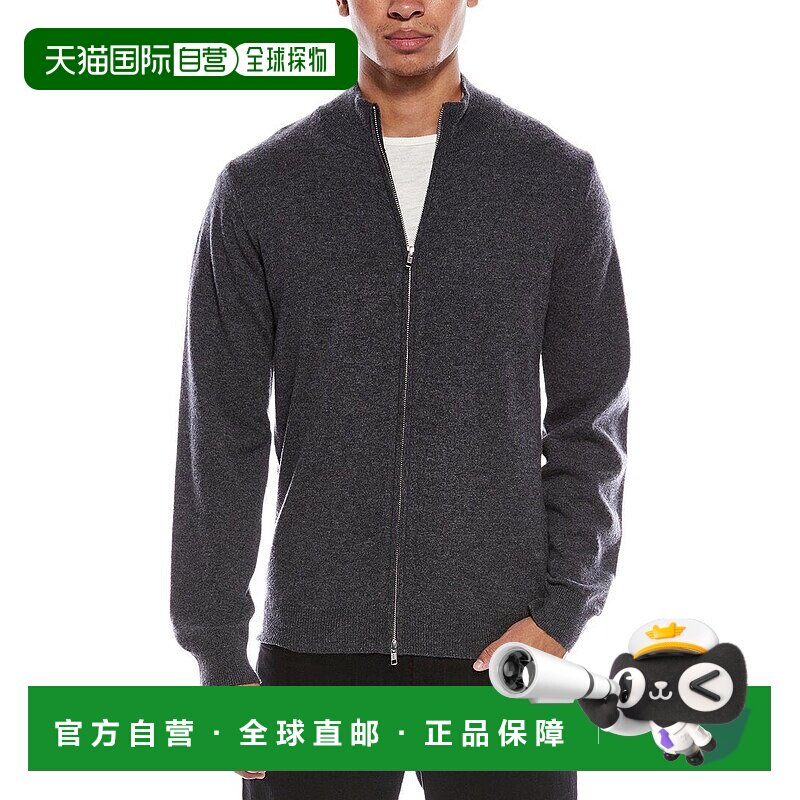 自营Brodie Cashmere Zip Up Wool & Cashmere-Blend Funnel Neck